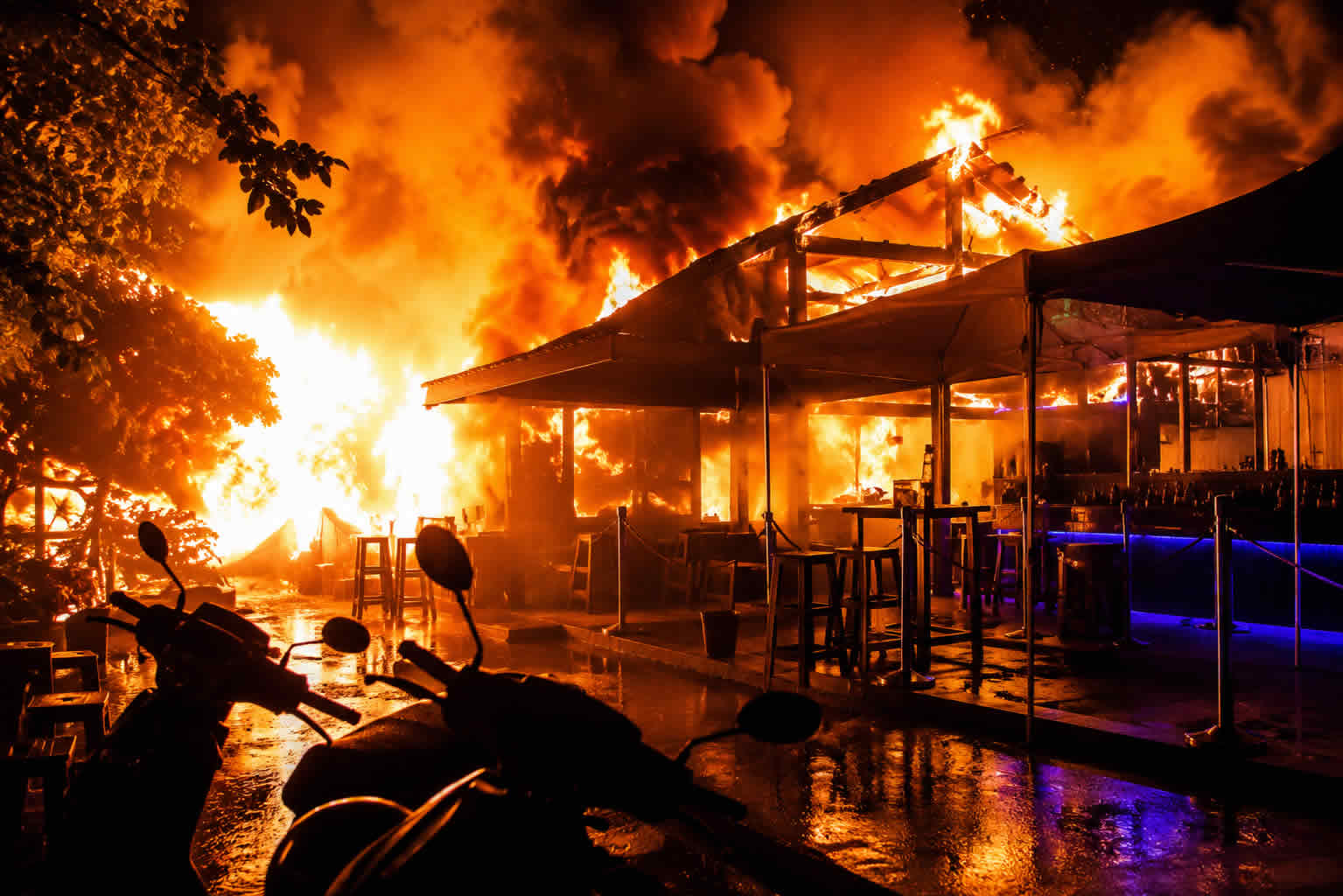 Vídeo de Incêndio na Tailândia